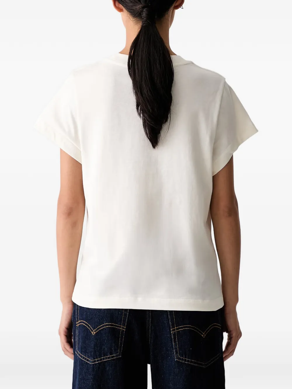 FARM Rio T-shirt met grafische print Beige