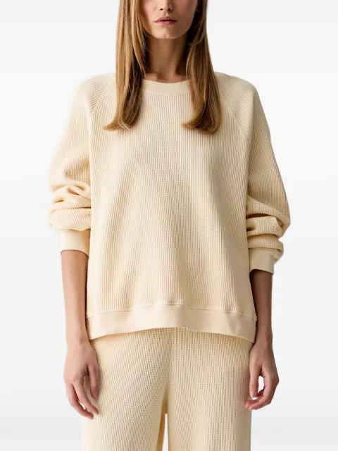 American Vintage Uscow waffle-knit raglan-sleeve sweater