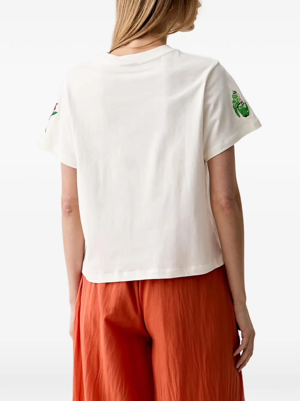 FARM Rio Cool Day T-shirt met borduurwerk Wit