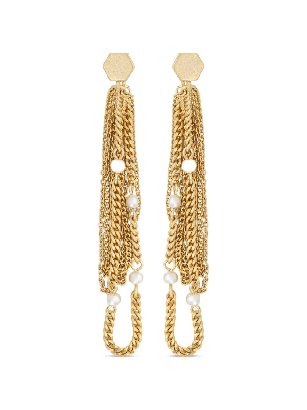 AllSaints chain-link earrings - Oro