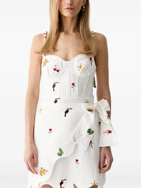 FARM Rio Cool Day embroidered mini dress