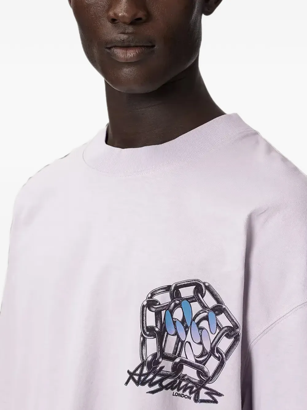 AllSaints Affix T-shirt Paars