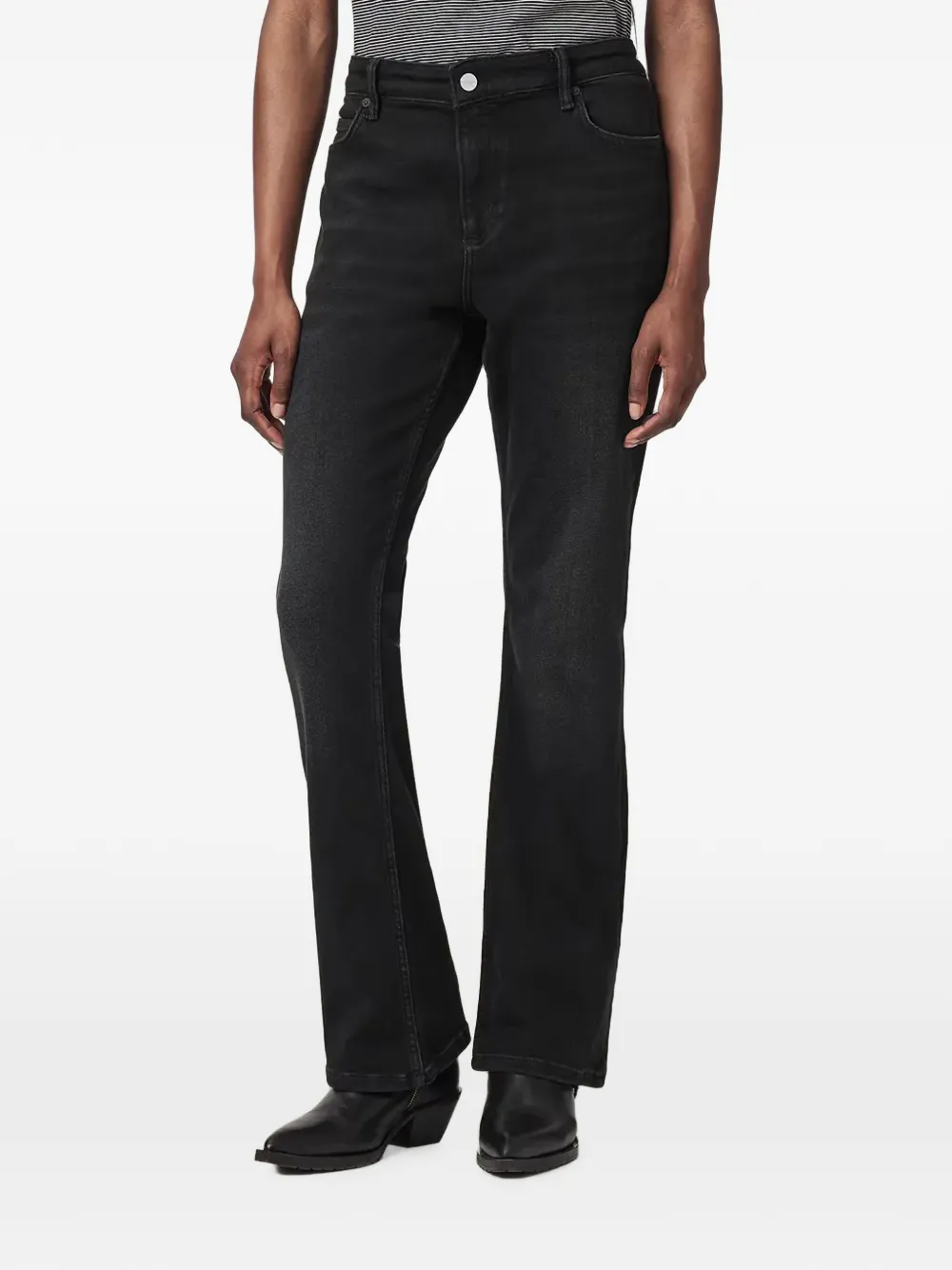 AllSaints Haldan bootcut jeans - Schwarz