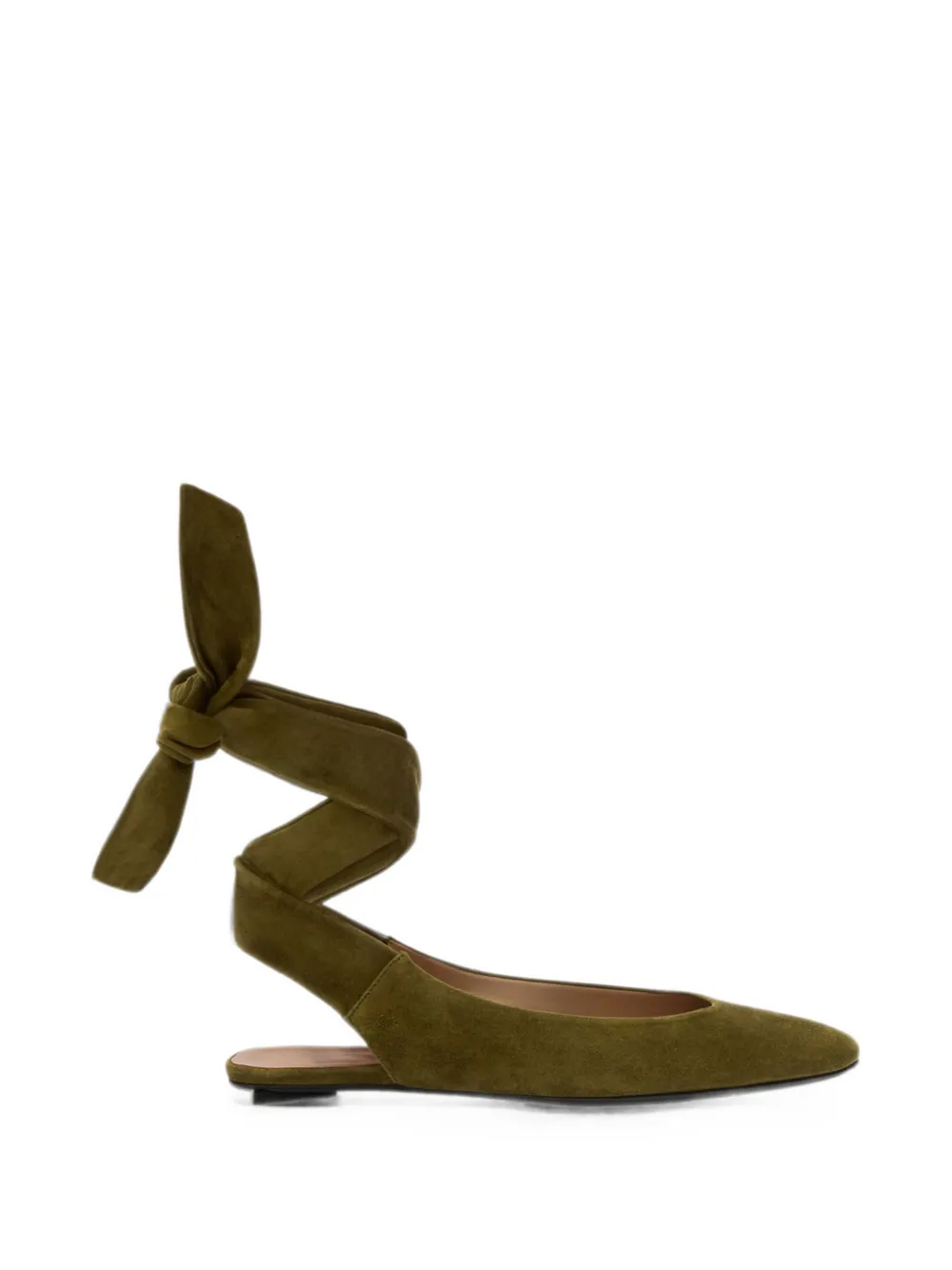 The Attico Cloe tie-fastening pumps - Verde