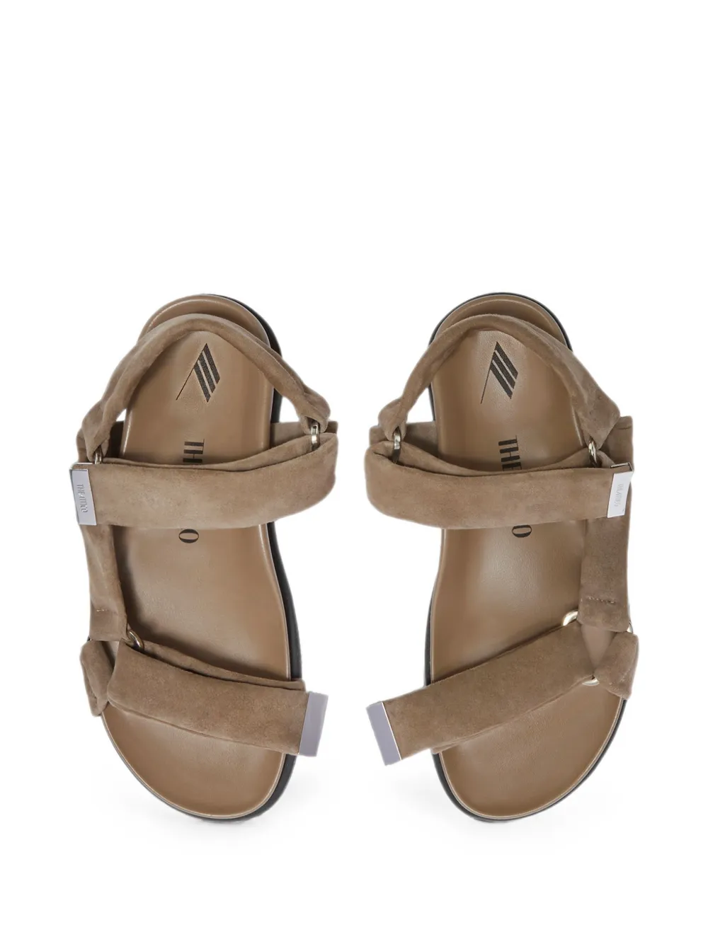 The Attico Salinas flatform sandals Grijs