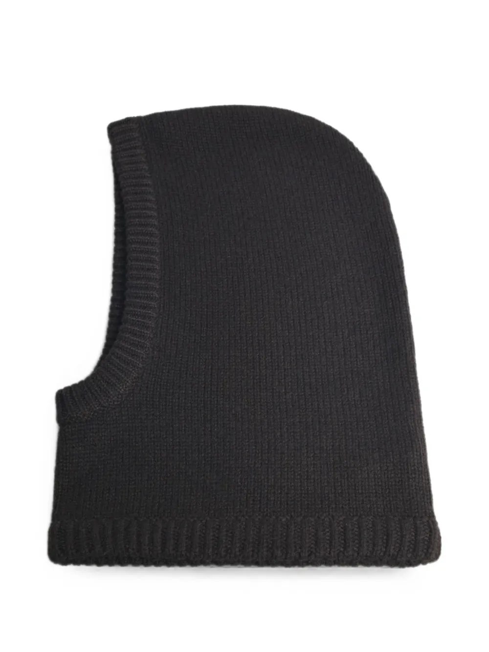 Lisa Yang Astri Ribbed Balaclava Hat In Brown