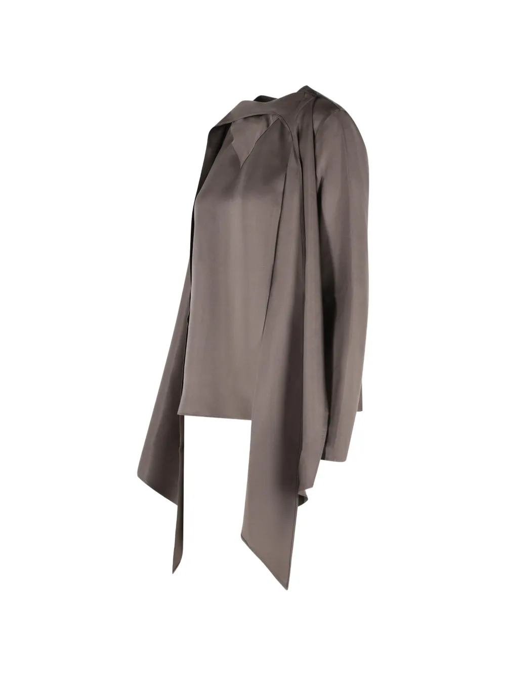 LouLou de Saison Gala scarf-insert blouse - Brown