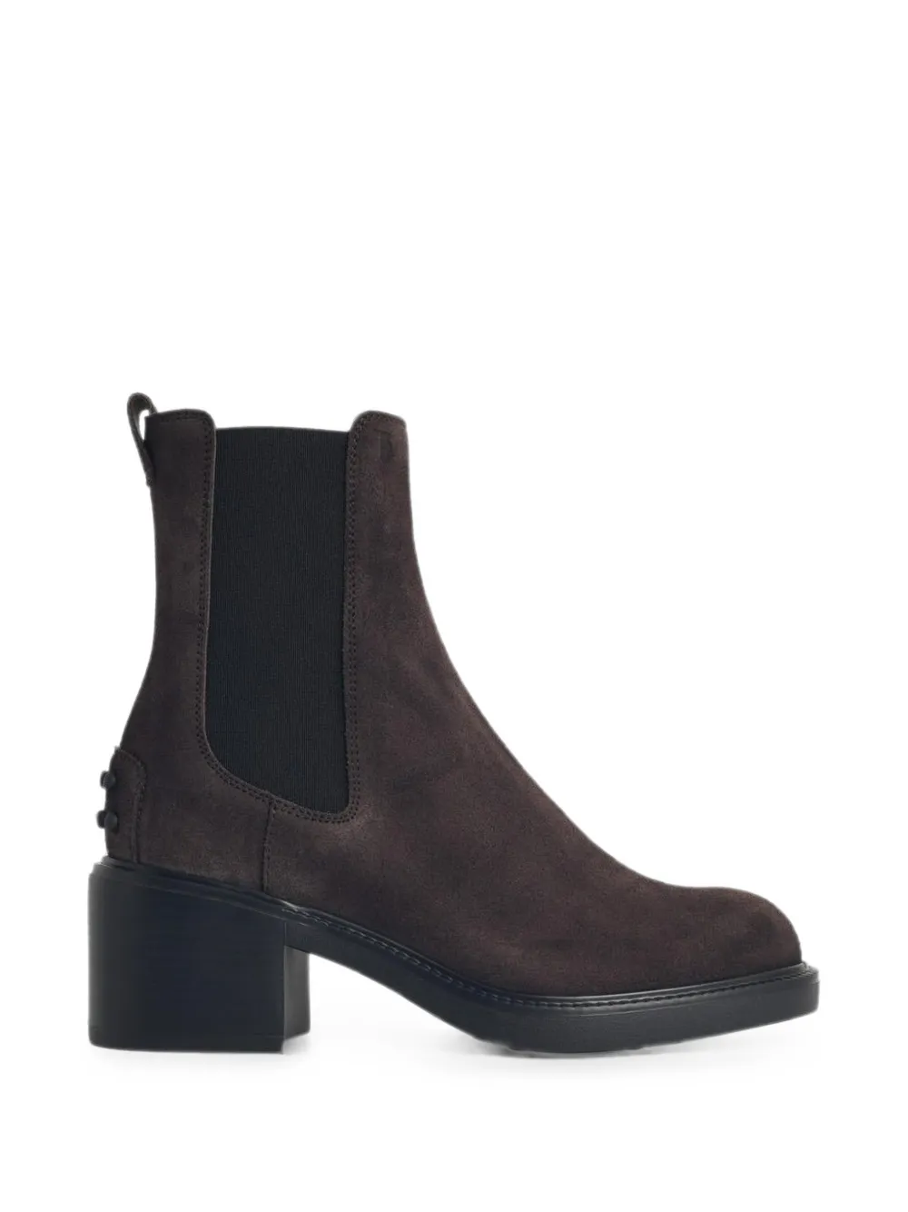 Tod's Logo-embossed Suede Chelsea Boots In Brown