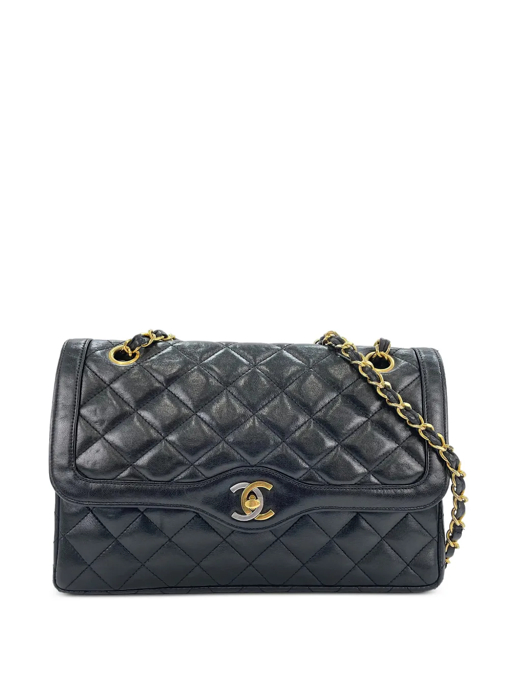 CHANEL Pre-Owned 1990-1992 Matelassé shoulder bag - Black