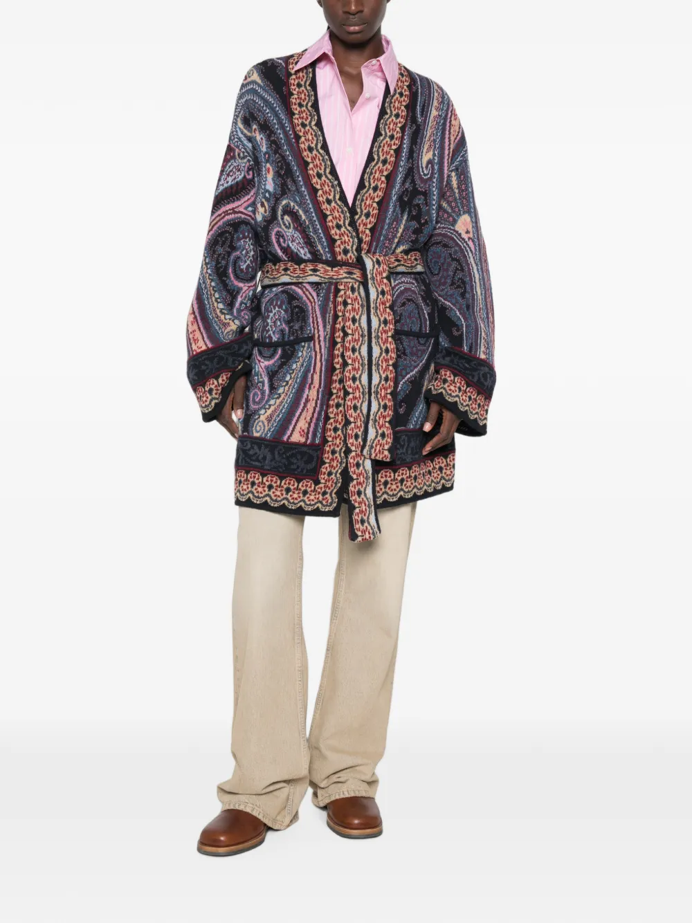 ETRO Vest met paisley-print Blauw