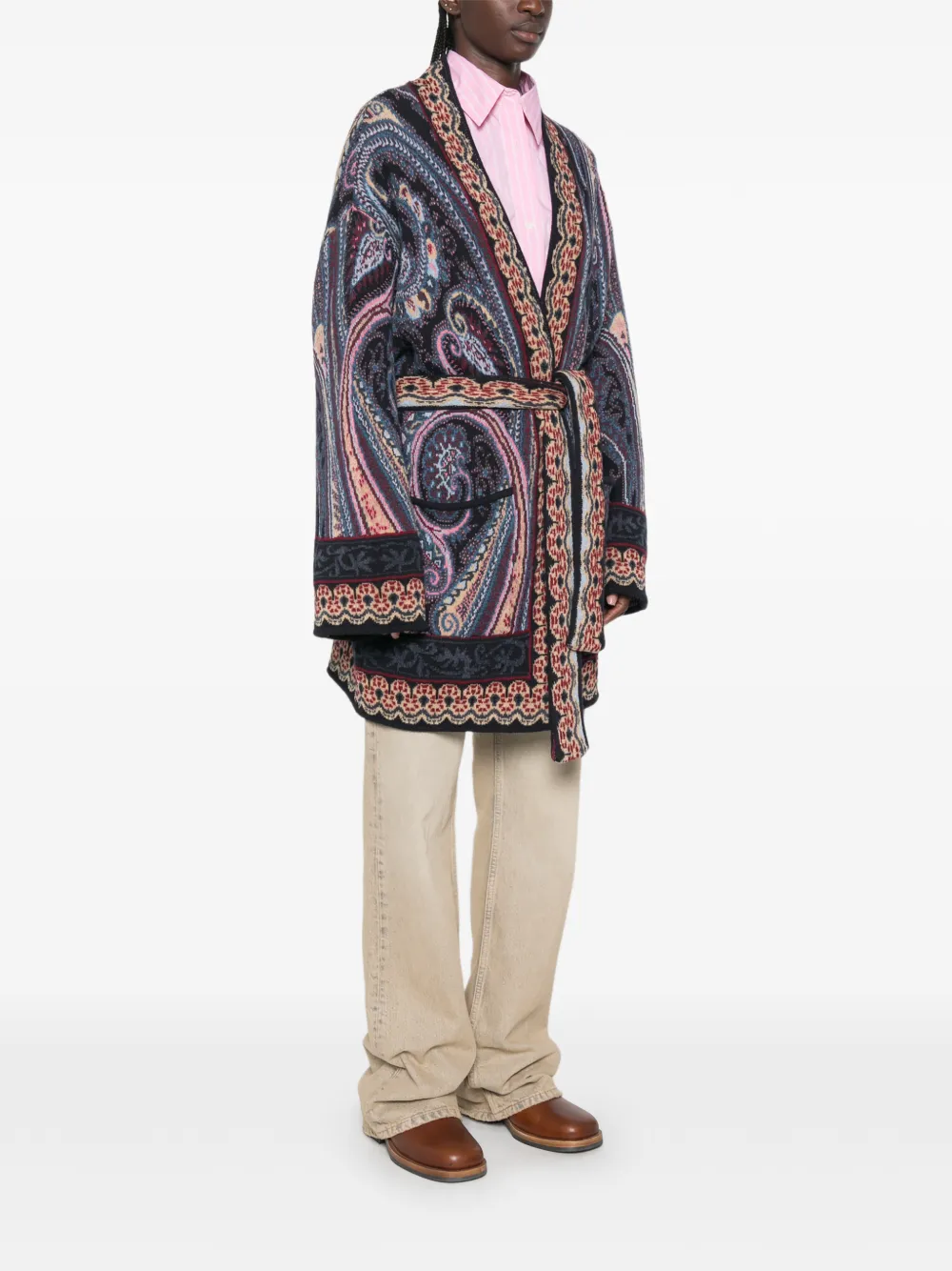 ETRO Vest met paisley-print Blauw
