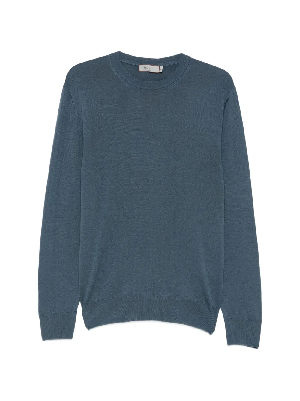 Canali wool crew-neck sweater - Blu