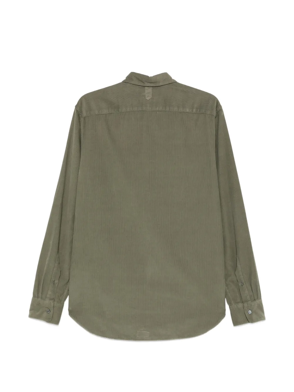 Canali Ribfluwelen overhemd Groen