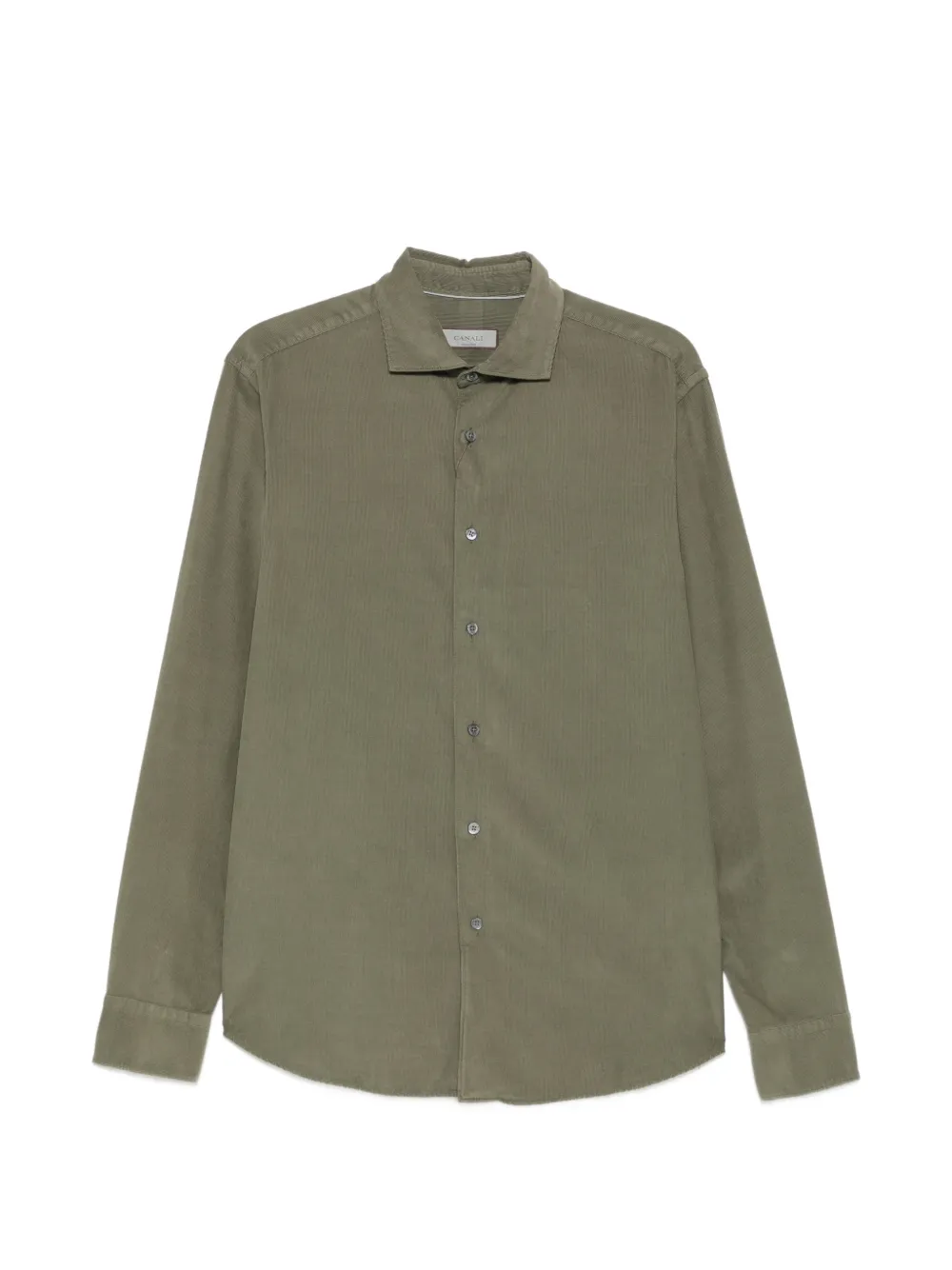 Canali corduroy long-sleeve shirt - Grün
