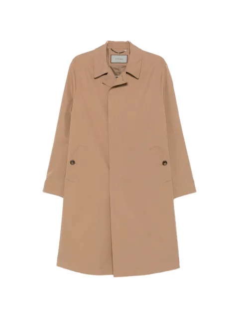 Canali button-fastening storm-flap jacket