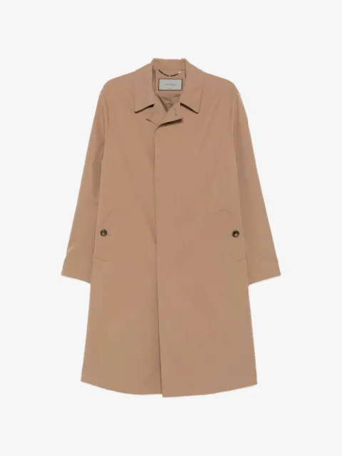 Canali button-fastening storm-flap jacket