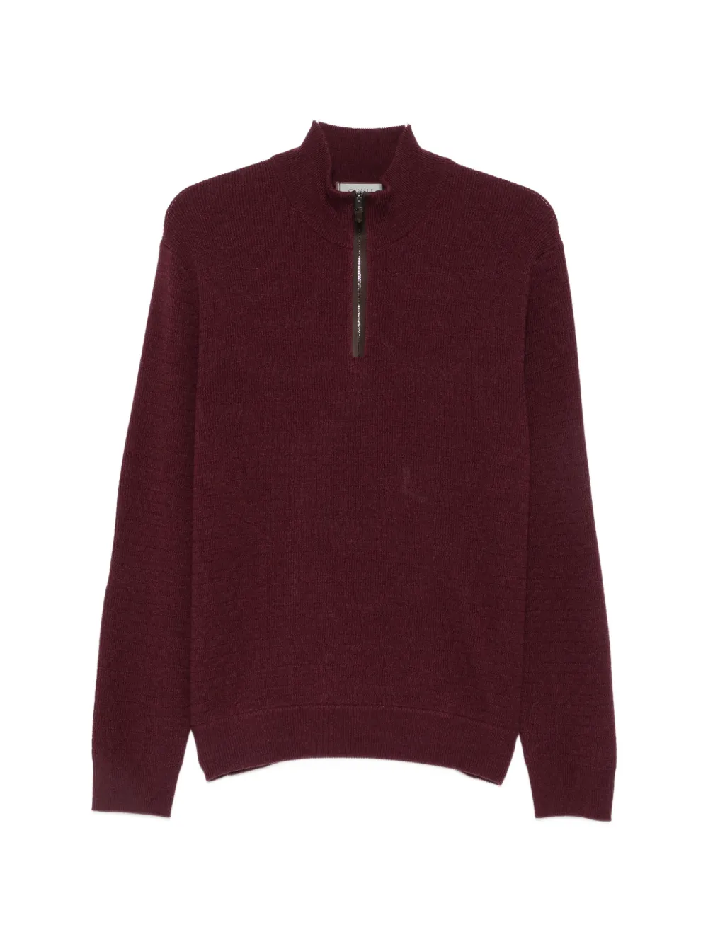 Canali half-zip knitted sweater - Violett