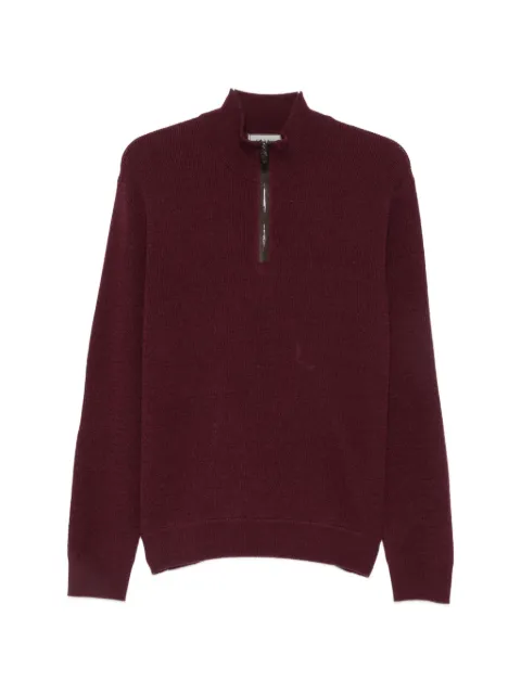 Canali half-zip knitted sweater