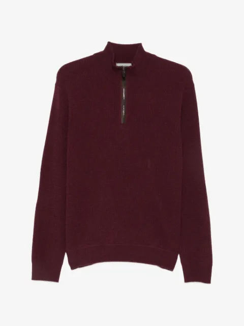 Canali half-zip knitted sweater