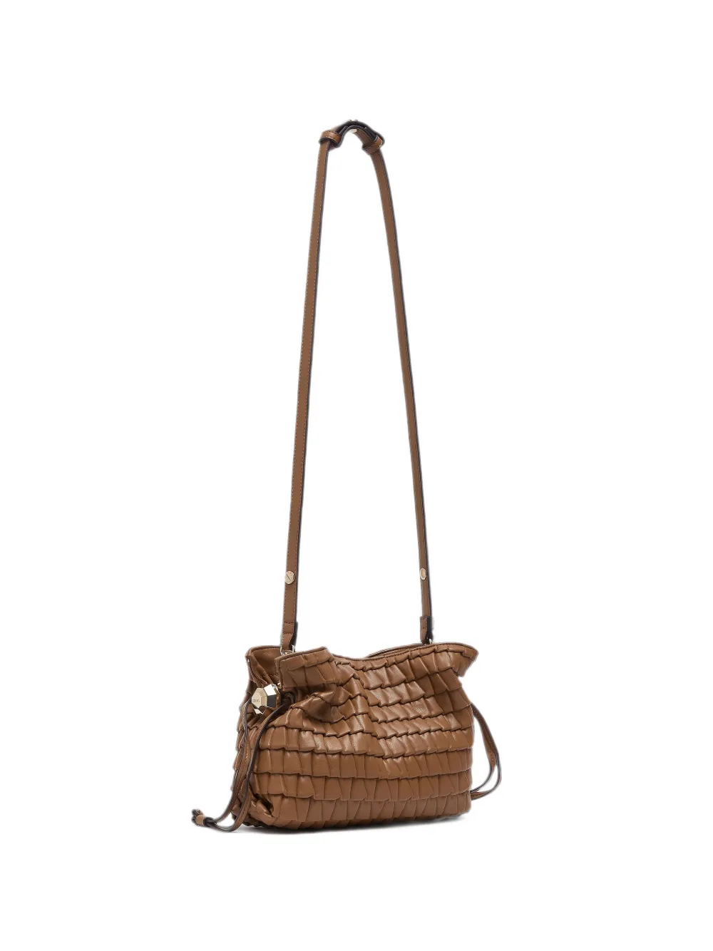 LIU JO small Riccy embossed bag - Marrone