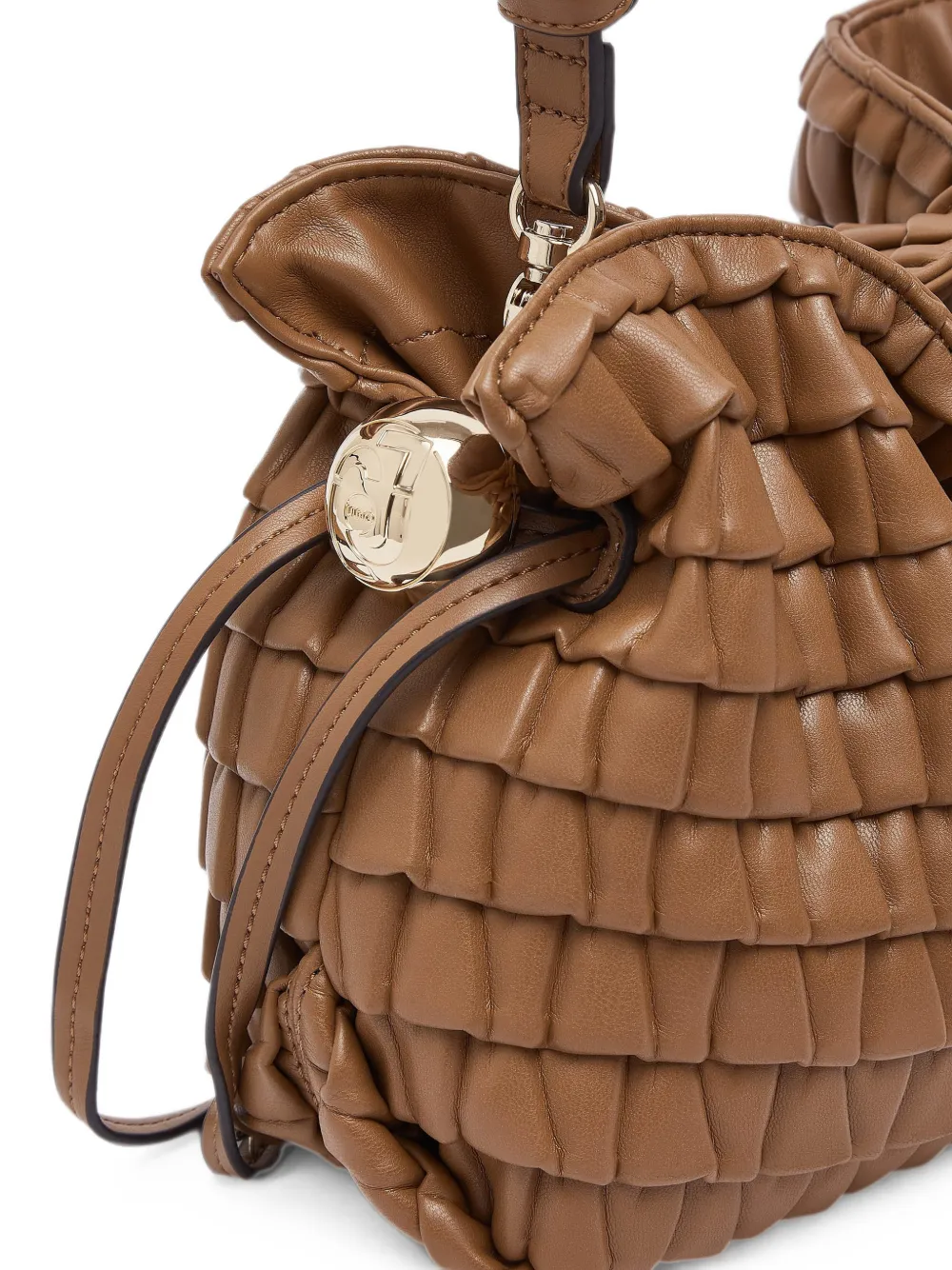 LIU JO Kleine Riccy tas met reliëf Bruin