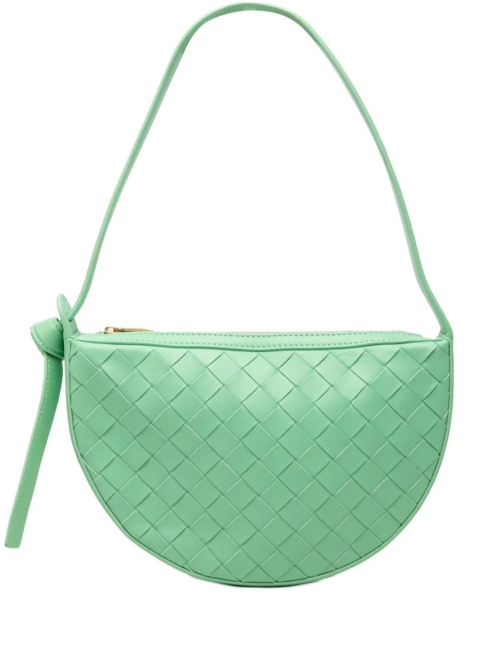Bottega Veneta Pre-Owned 2012-2026 Mini Leather Intrecciato Sunrise Hobo shoulder bag - Grün