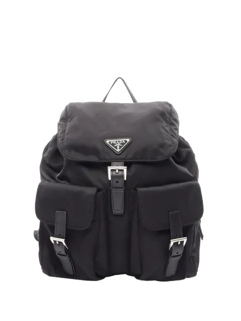 Prada Pre-Owned 2013-2026 Saffiano Trimmed Tessuto backpack