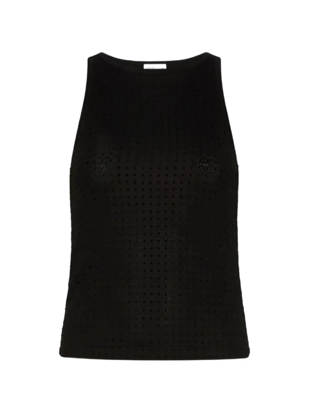 Marella rhinestone-embellished sleeveless top - Nero