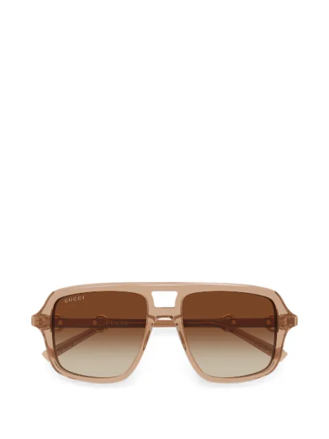 Gucci Eyewear Horsebit pilot-frame sunglasses