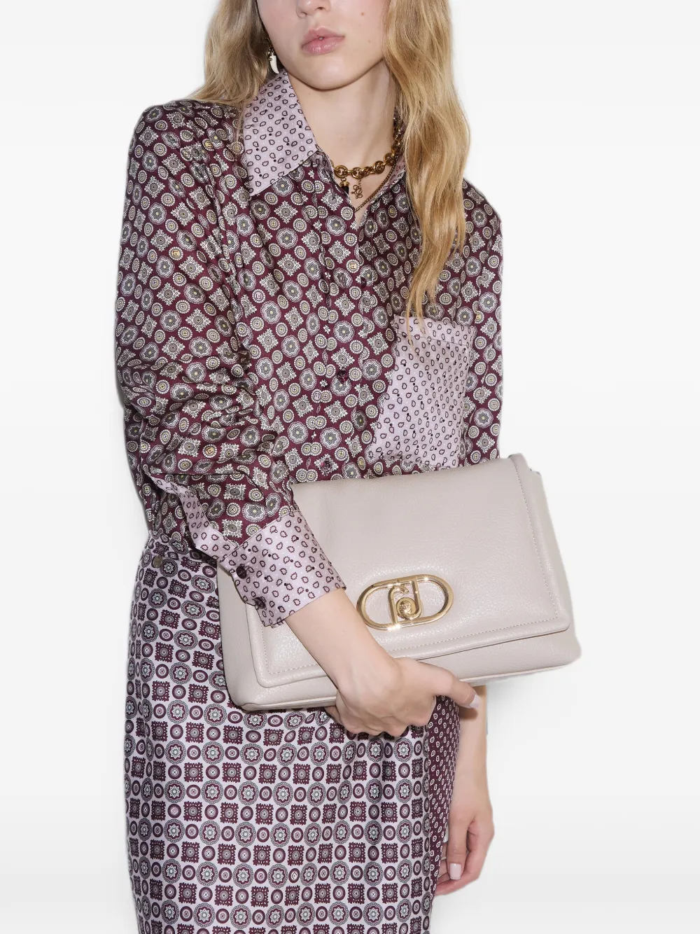 LIU JO Grote LaPuffy tas Beige