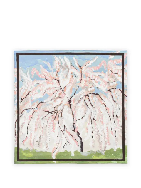 Stine Goya foulard carré à imprimé cerisier