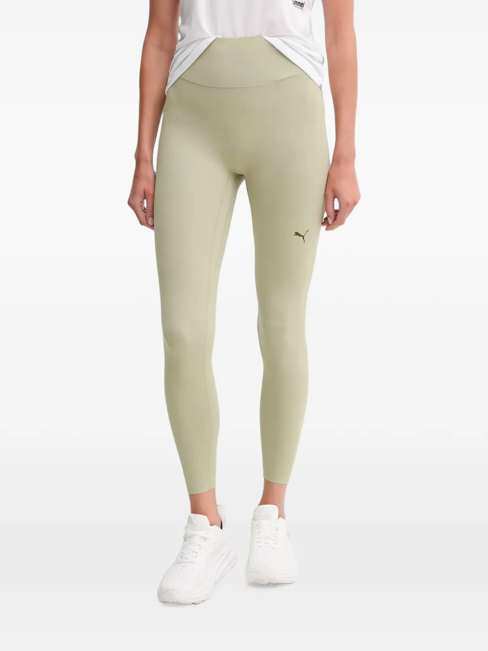 Puma Shapeluxe Logo-print Leggings In Green