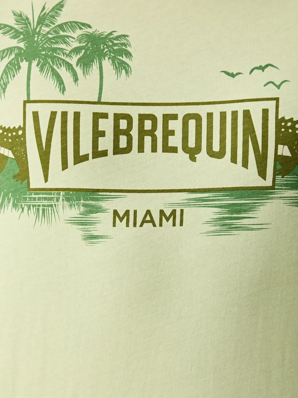 Vilebrequin Thom T-shirt met logo-print en korte mouwen Groen