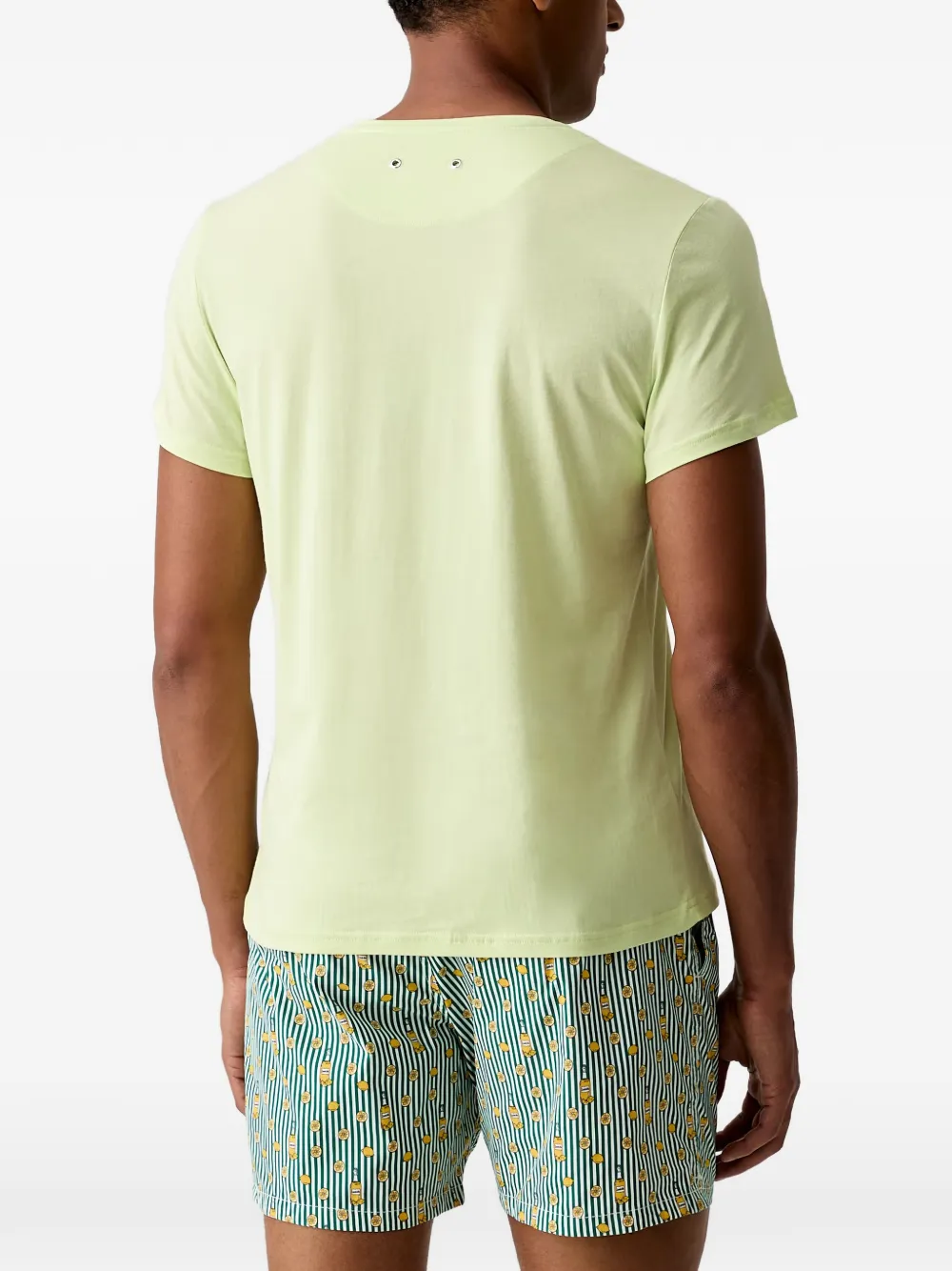 Vilebrequin Thom T-shirt met logo-print en korte mouwen Groen