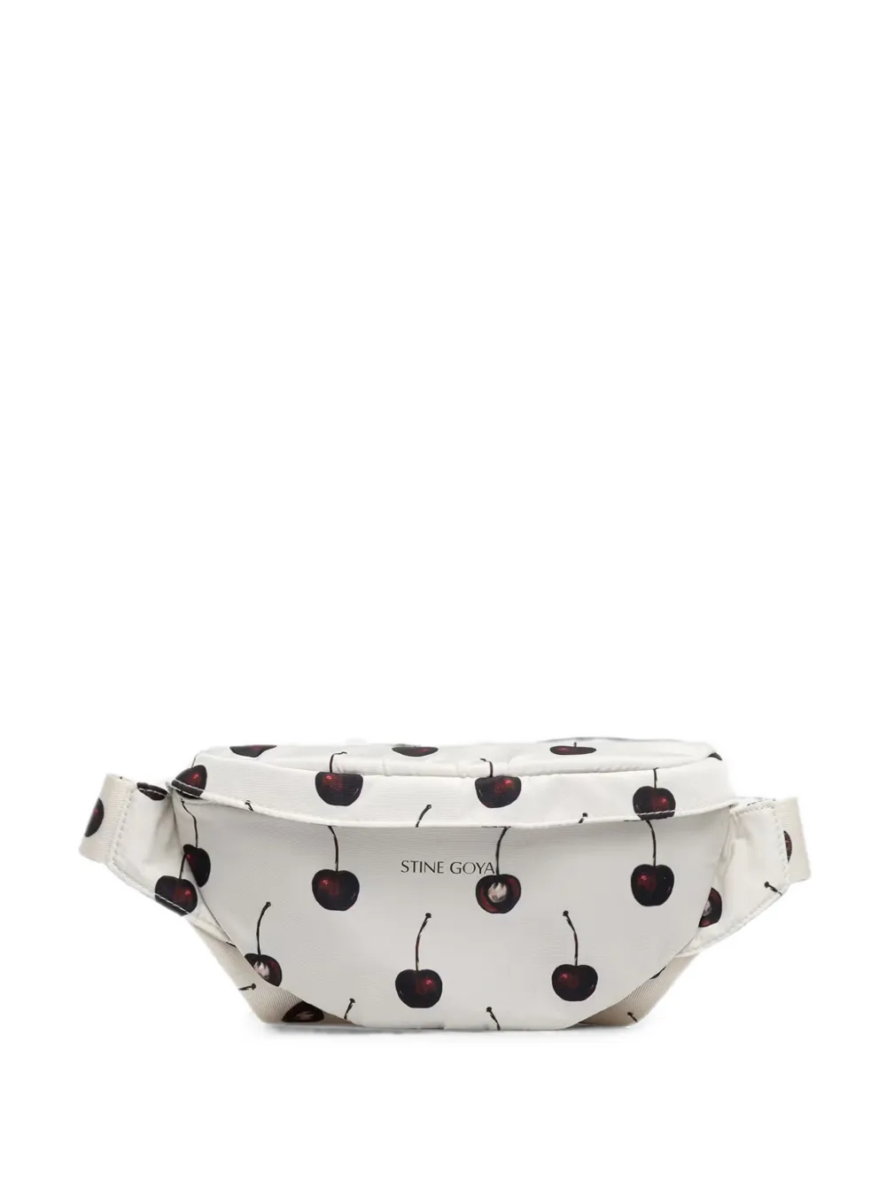 Stine Goya cherry-print belt bag - Bianco