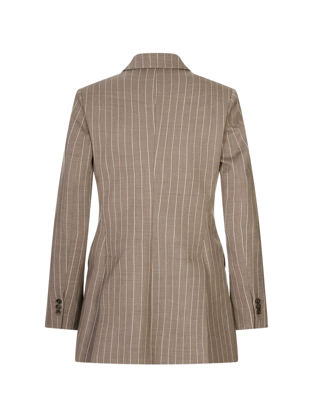 P.A.R.O.S.H. Blazer met krijtstreep en dubbele rij knopen Bruin