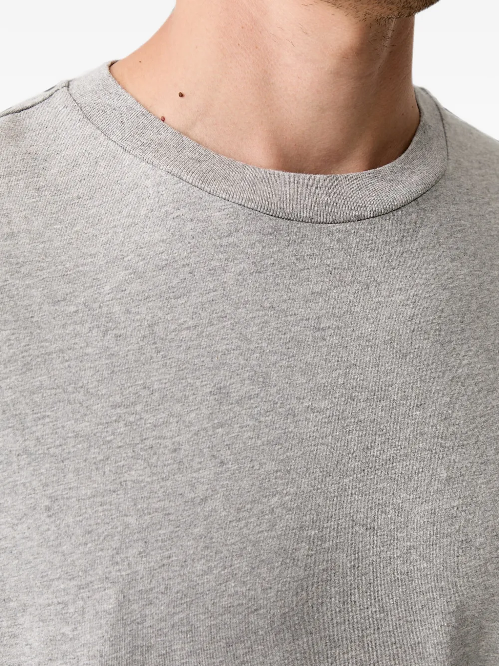 American Vintage T-shirt met verlaagde schouders Grijs