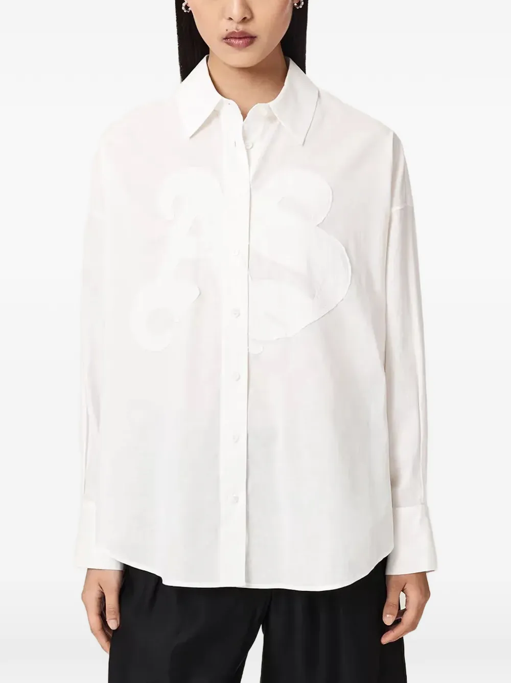 AllSaints Sparrow long-sleeve shirt - Weiß