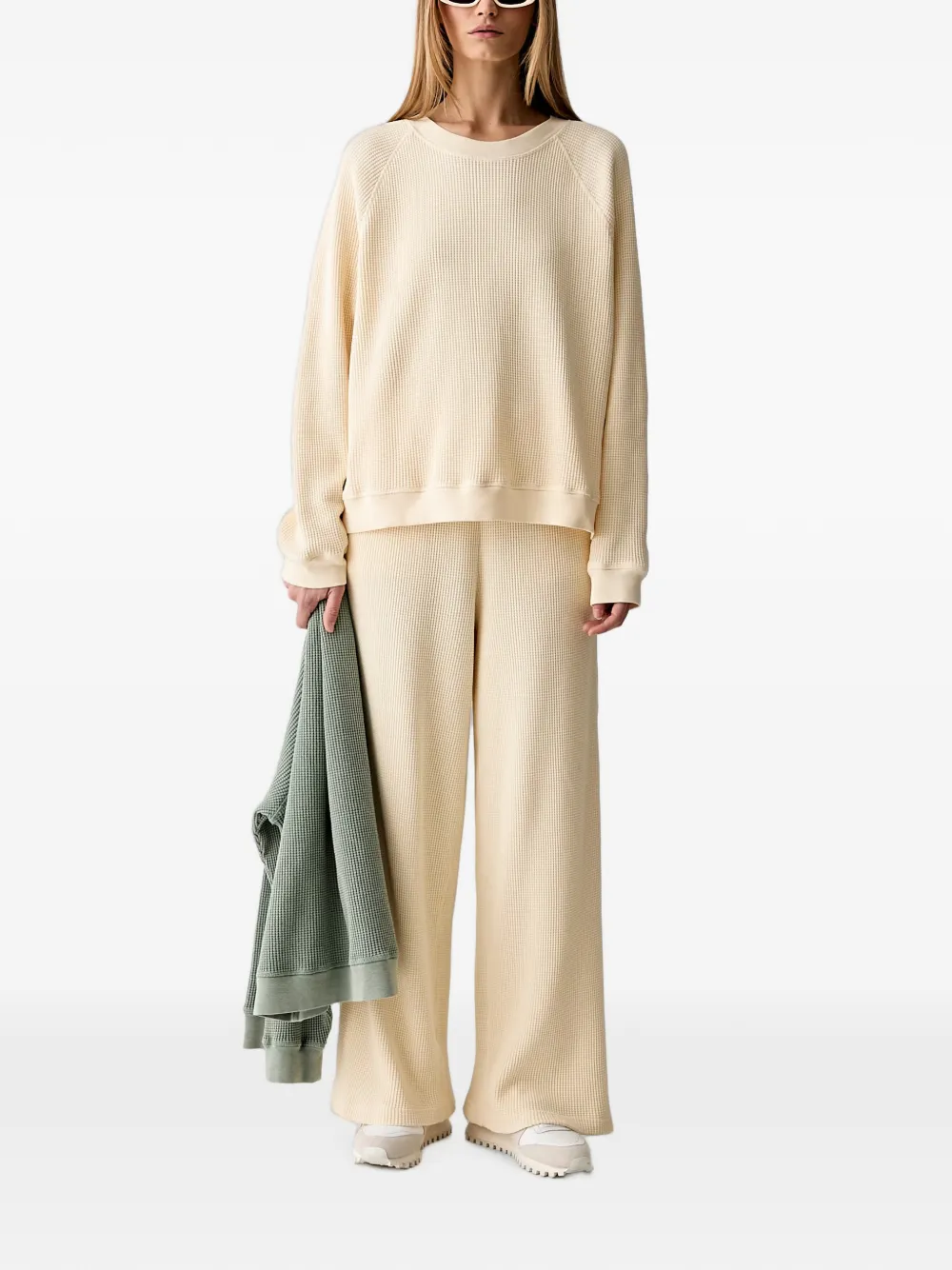 American Vintage Broek met wijde pijpen Beige