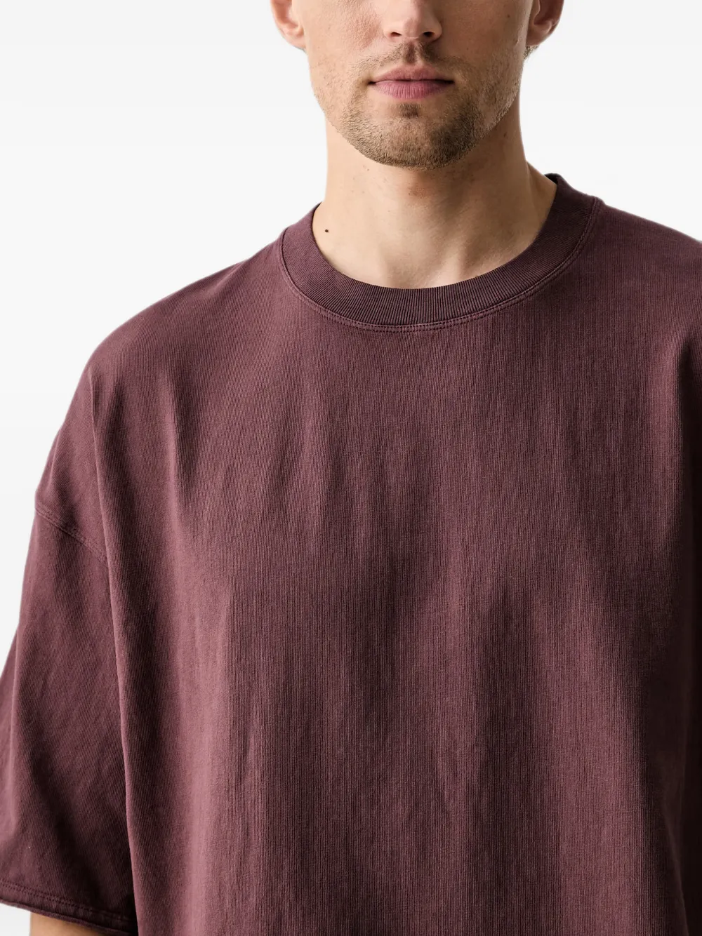 American Vintage Afoma katoenen T-shirt Rood