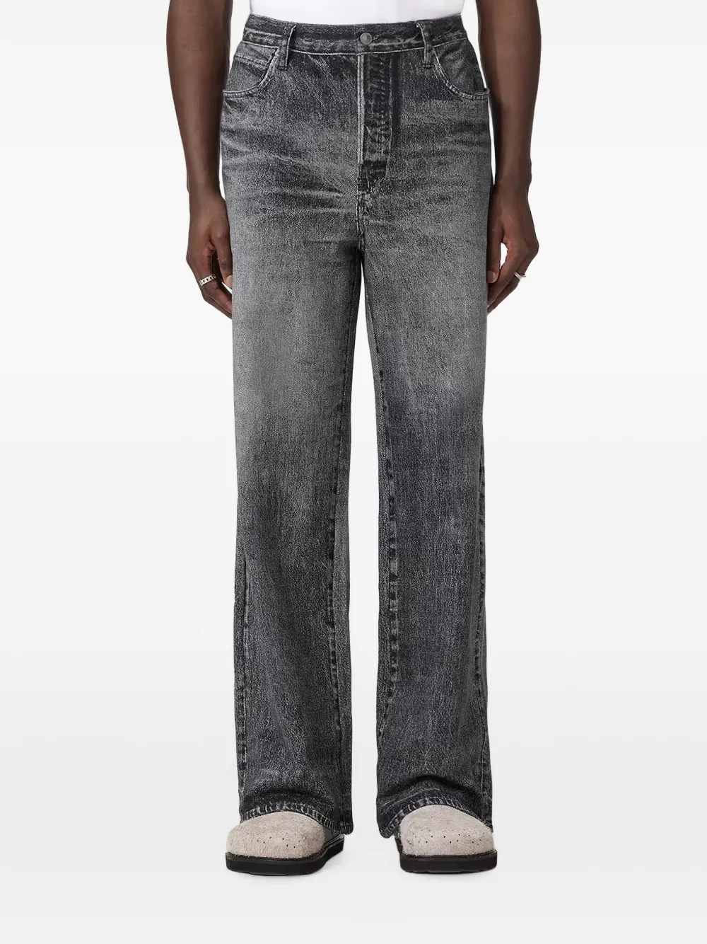 AllSaints Lenny wide-leg jeans - Grigio