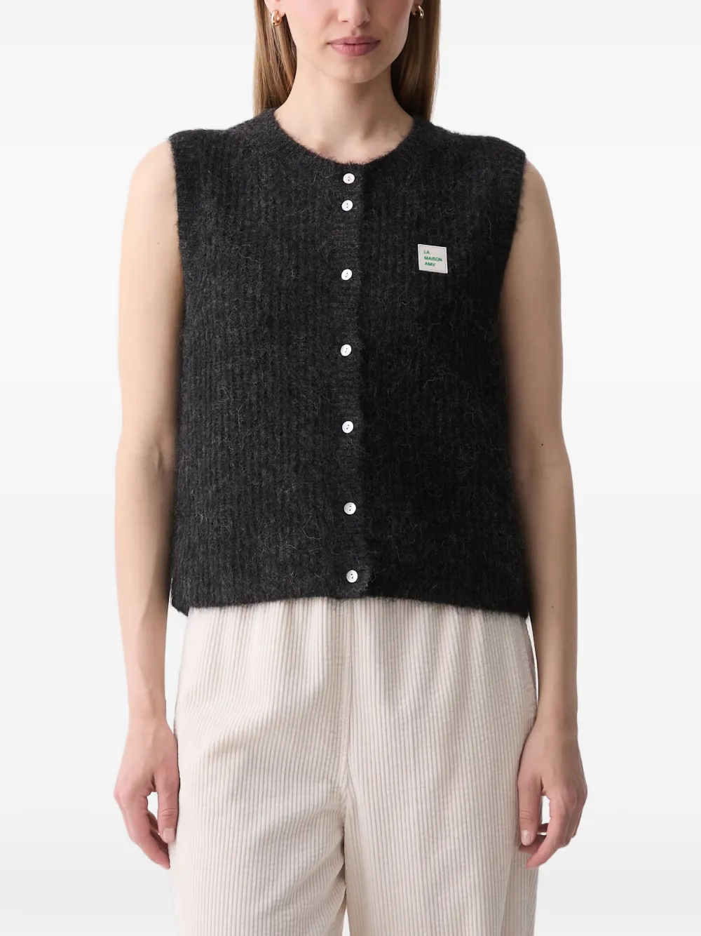 American Vintage East knitted cardigan - Grey