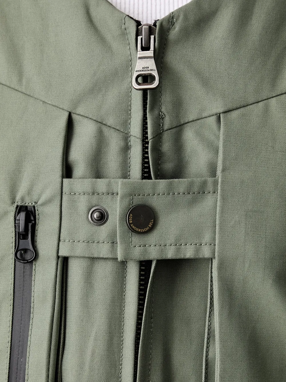 Andersson Bell Some Might Say cropped top met rits Groen