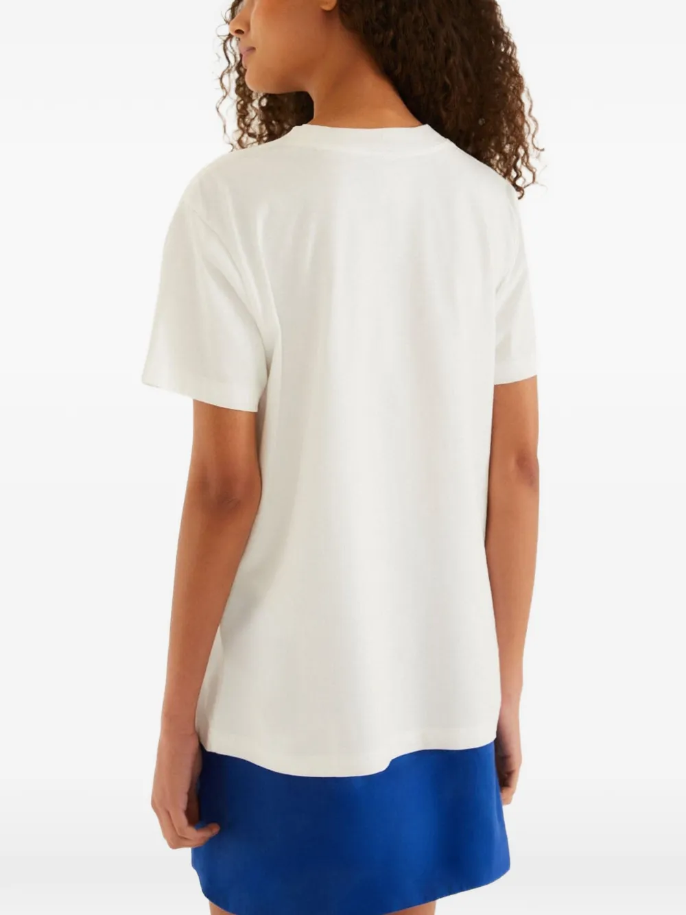 FARM Rio T-shirt met geborduurd zeester-patroon Wit