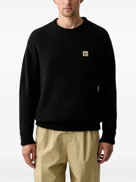 American Vintage Vitow logo-patch knit sweater