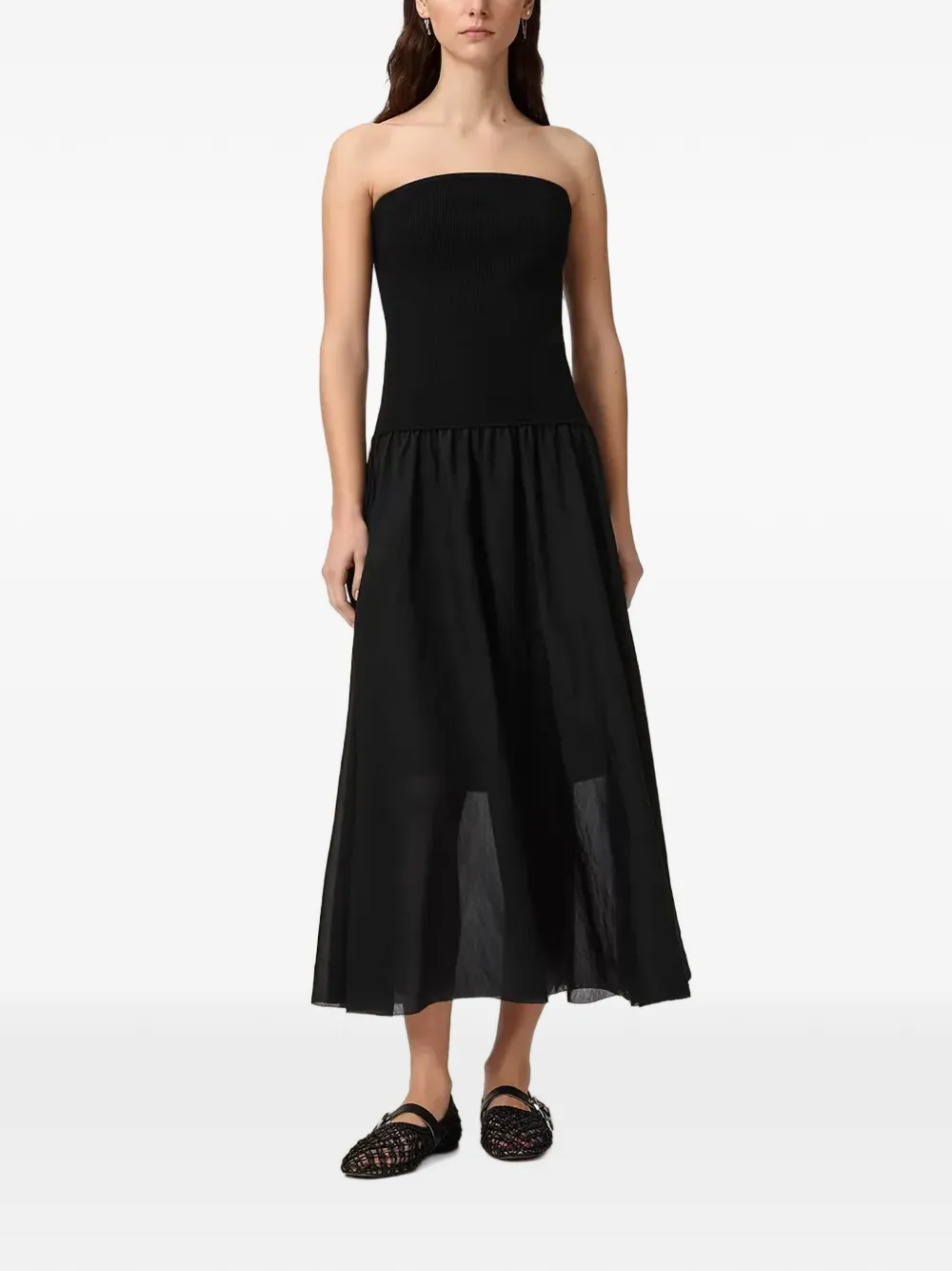 AllSaints Tegan midi dress - Schwarz
