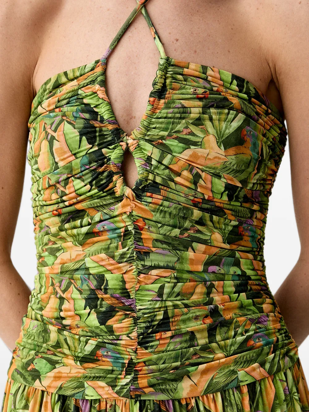 FARM Rio Mini-jurk met grafische print Groen