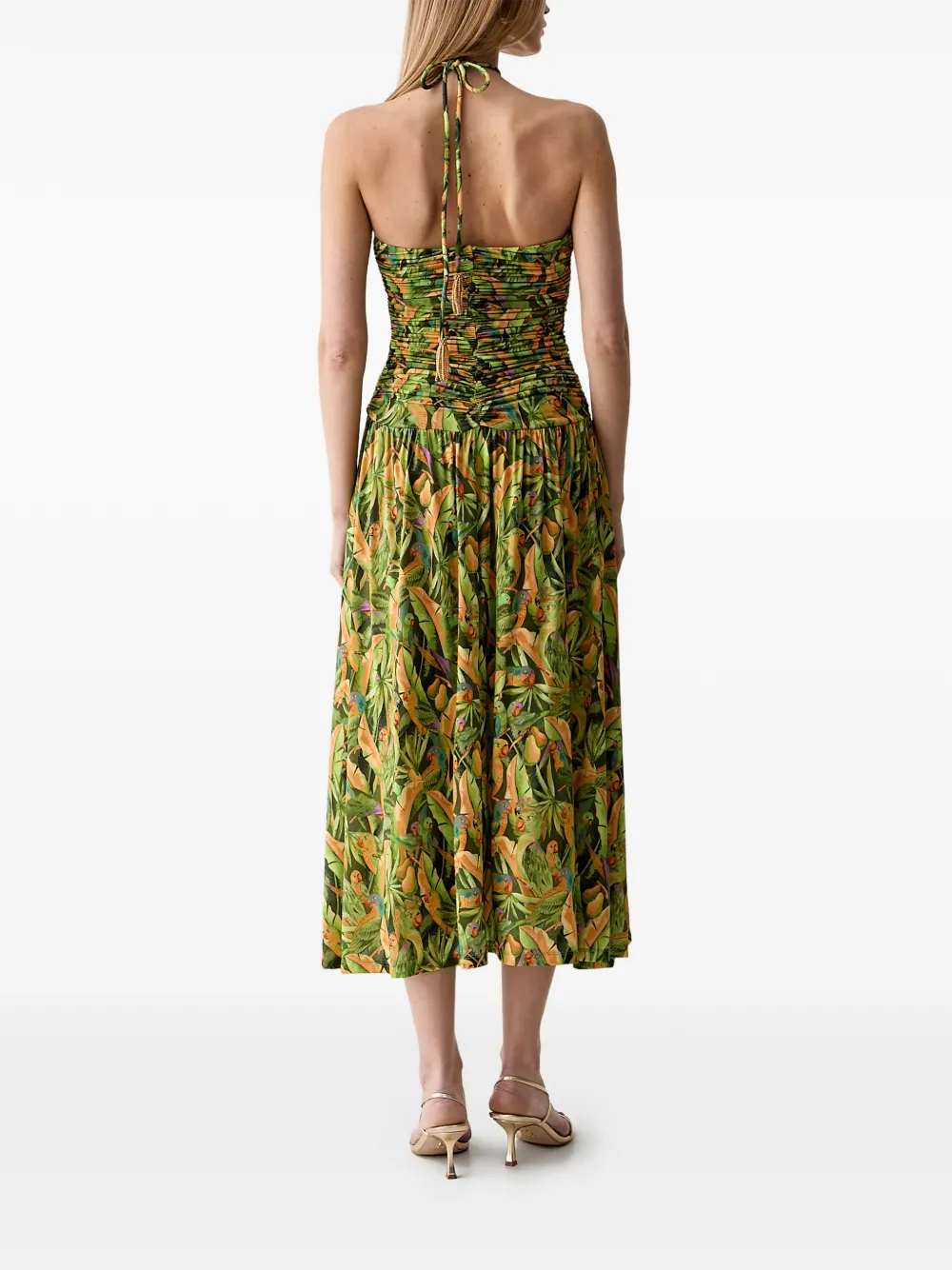 FARM Rio Mini-jurk met grafische print Groen