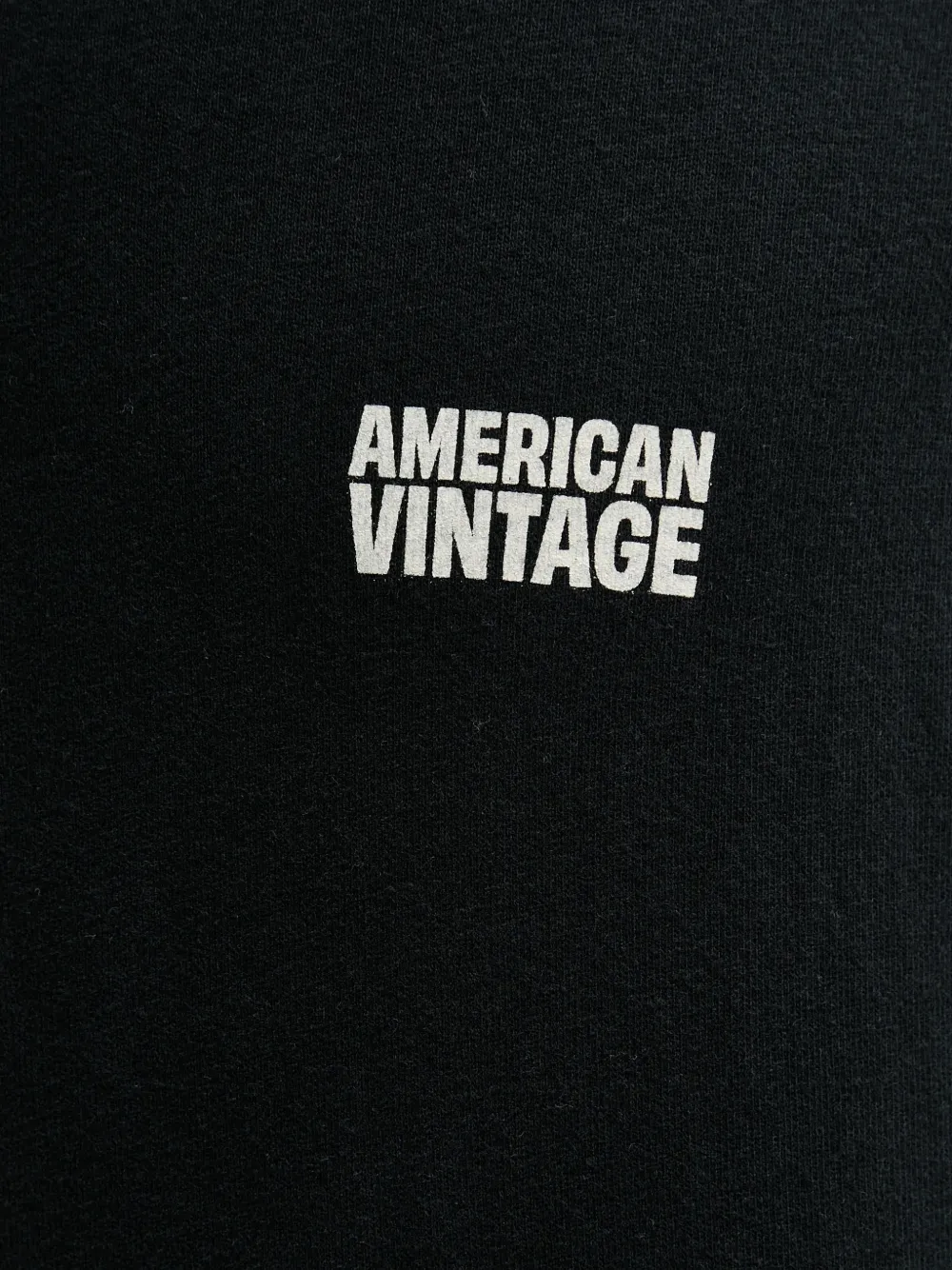 American Vintage Ykobow T-shirt met lange mouwen en logoprint Zwart