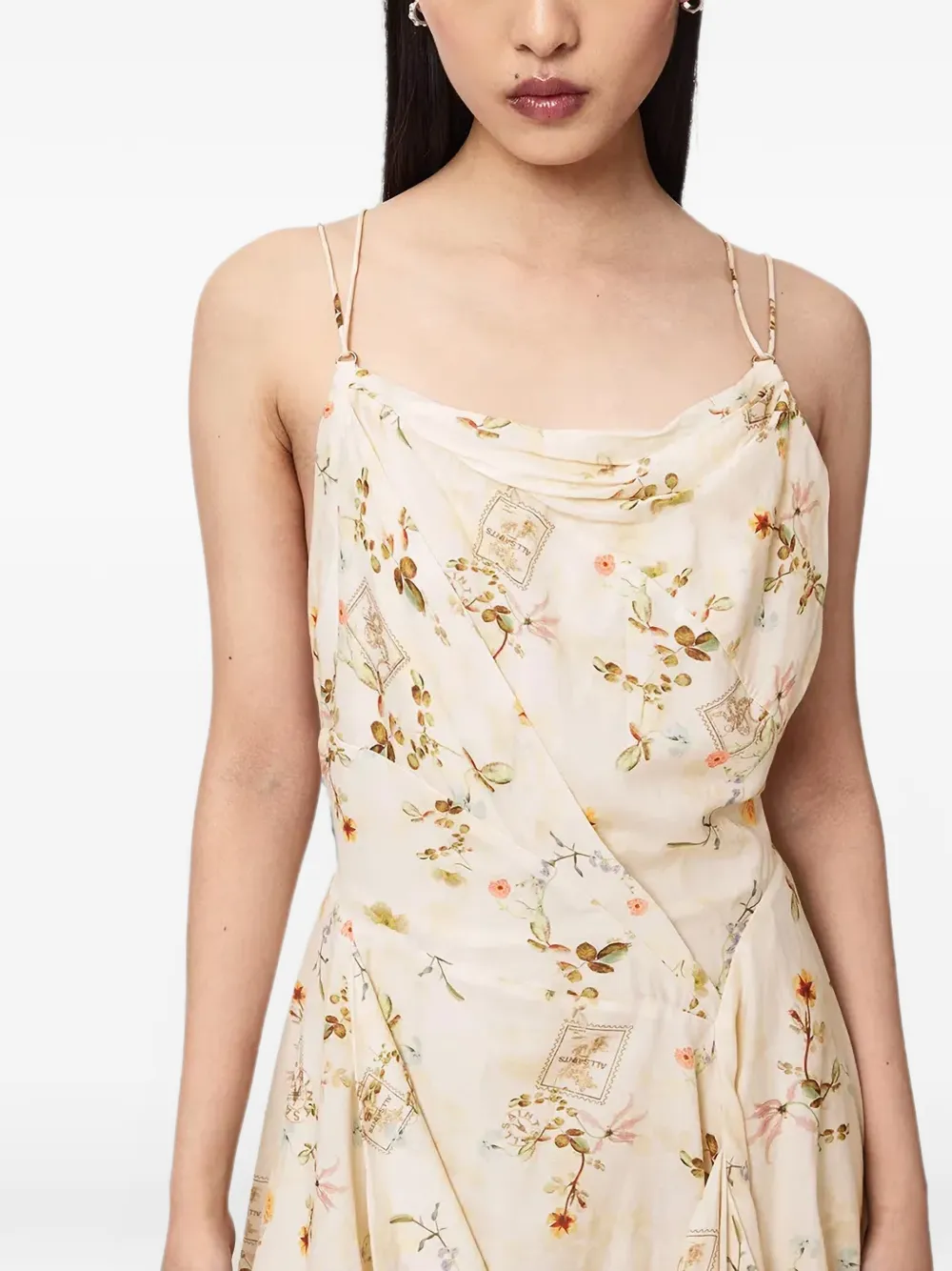 AllSaints Claire mini-jurk Wit